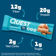 Quest Stacks Protein Bars, Cinnamon Brown Sugar, 20g of Protein, 4 Count