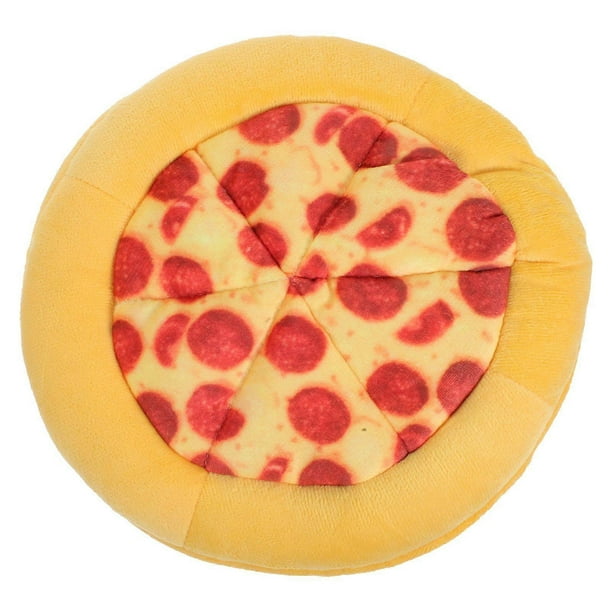 Dog Chew Toys for Aggressive Dogs Pizza Interactive Squeaky Dog Toys for Puppy Medium Breed Tough Rubber Chew Dog Toys