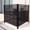 Rose, variant on 48x47.3 Inch Metal AC Fence 2 Panels Outdoor Trash Can Enclosure with Ground Stakes(Rose)