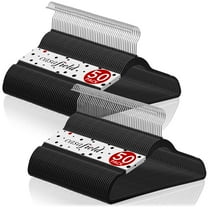 Casafield 100 Velvet Suit Hangers, Black - Space Saving, Non-Slip & Swivel Hook