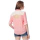 thumbnail image 2 of Camisa con botones Aeropostale Ganchillo a cuadros Mujer Rojo Pequeña, 2 of 2