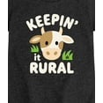 thumbnail image 3 of Case IH - Keepin It Rural Cow - Girls Fitted Short Sleeve Graphic T-Shirt, 3 of 5