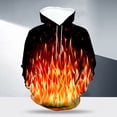 thumbnail image 2 of KHONTS Unisex 3D Novelty Hoodies for Men Cool Graphic Pullover Sweatshirts with Pockets 02-Red XXL, 2 of 5
