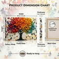 thumbnail image 2 of PORMIPONE Butterfly Tree Wall Art, 12x16in Gallery Wrapped Canvas, Colorful Butterfly Painting, Textured Nature Wall Decor for Living Room Bedroom, 2 of 5