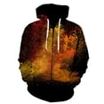 thumbnail image 1 of Sudadera con capucha para hombre, colorida, con cremallera y humo, con estampado 3D, divertida, estilo hip hop, talla grande, para otoño e invierno, ropa de calle de calidad., 1 of 6