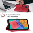 thumbnail image 3 of Compatible with Samsung Galaxy M33 5G Classic Embossed PU Leather Case with Card Holder Shockproof Cover, 3 of 5