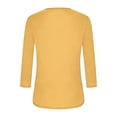 thumbnail image 6 of Dagugfen Sports Casual Tops for Women Fitness Stretchy Crew Neck Spandex Tops Daily Wear Base Layer Shirts, 6 of 7