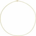 thumbnail image 2 of 10k Yellow Gold Solid Cable 16 Inch Chain With Spring-Ring Chain Necklace for Women and Men, 2 of 2