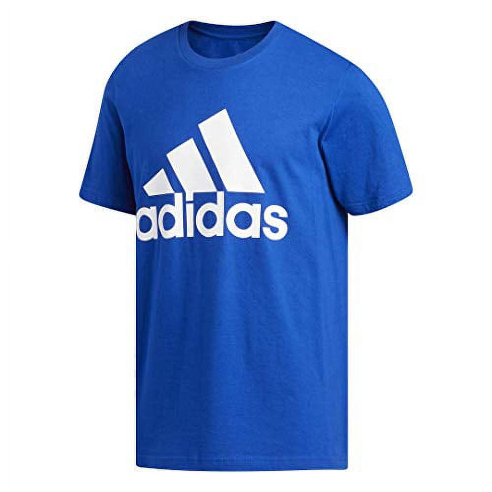 Adidas Men's Basic Bos Tee Sport Shirt T-Shirt Athletic Work Out (Royal, XL)