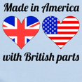 thumbnail image 2 of CafePress - Made In America With British Parts Body Suit - Long Sleeve Cotton Baby Bodysuit, 2 of 4