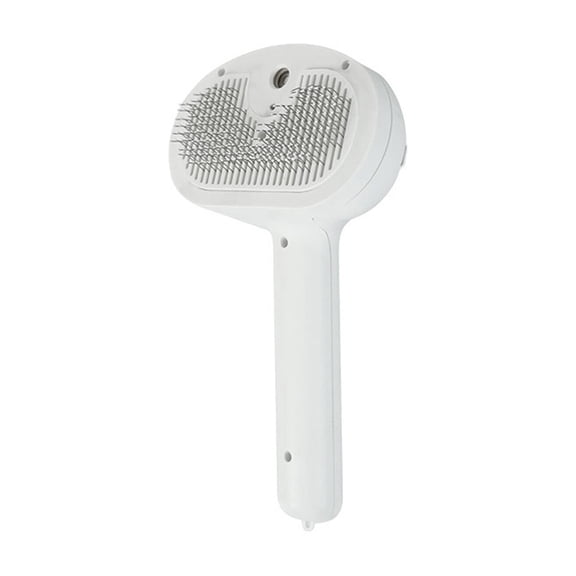 ACDANC Cat Brush,Abs Deshedding Brush,Dog Brush for Poodles,White,8X5"