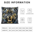 thumbnail image 5 of Orinice Tiger Graphic Decorative Throw Pillow Cover for Home Couch Living Room Bed Sofa Square Pillow Case 1PC 24x24in, 5 of 5