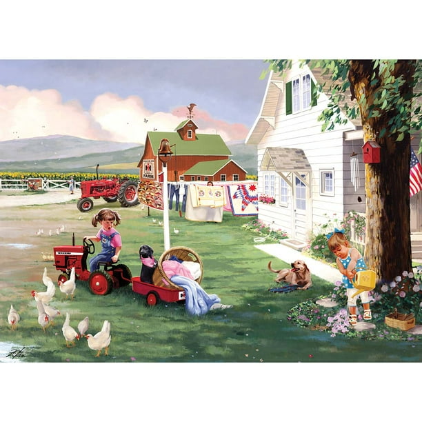 The Jigsaw Puzzle Factory Country Chores Puzzle Jigsaw Puzzle Walmart