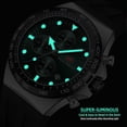 thumbnail image 4 of Men Watches Business Casual Wrist Watch (Chronograph/Waterproof/Luminous/Calendar) Silicon Band Fashion Watches for Men…, 4 of 6