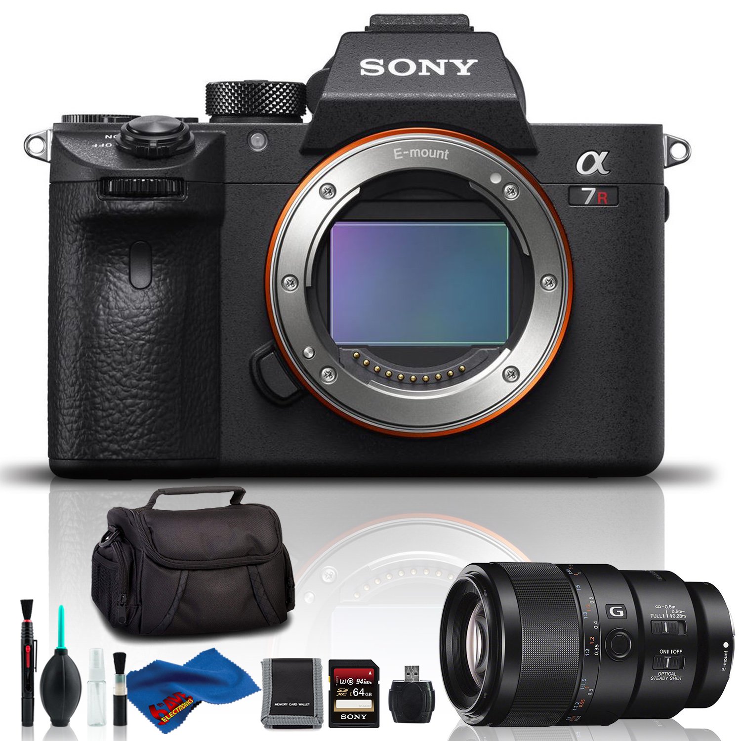 Sony Alpha a7R III Full-Frame Mirrorless Digital Camera with 90mm Prime Lens Essential Kit for Advanced Photography (International Model)