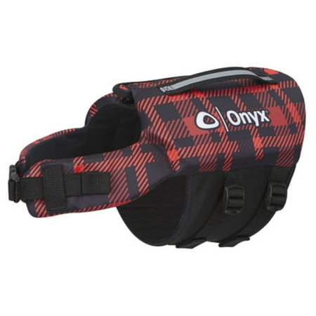 Onyx Neoprene Pet PFD Red Plaid Small