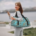 thumbnail image 6 of Rateoe Lovely Sea Otters Pattern Gym Bag for Women, Duffle Bag for Travel with Wet Pocket, Carry on Weekender Bags for Women, Water Resistant Travel Bag Duffel Bag, 6 of 7