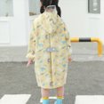 thumbnail image 4 of Kids Waterproof Raincoat Toddler Kids Boys Girls Cartoon Design Rainwear Children Raincoat with Hooded Jacket Coat Hoodies Breathable Kids Rain Jackets,Yellow,M, 4 of 6