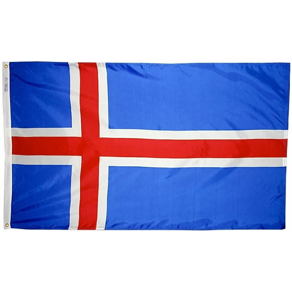 Iceland - 3'X5' Nylon Flag