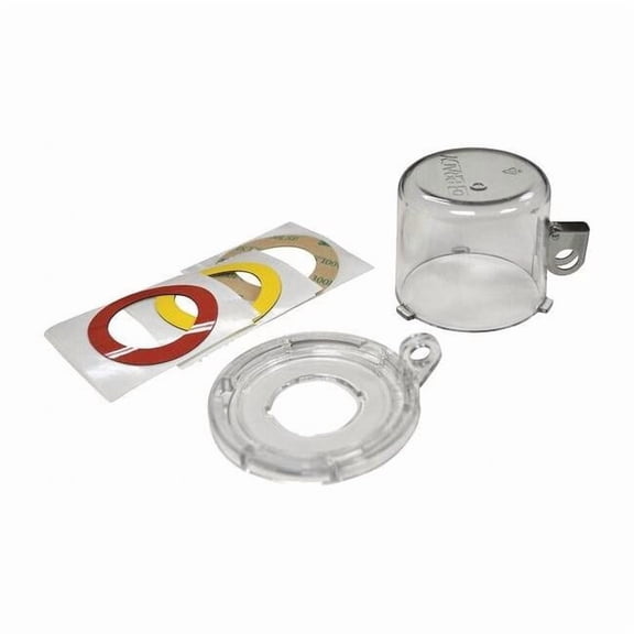 Brady Push Button Lockout,Clear,2-3/16" H 139796