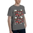 thumbnail image 2 of Bingfone Red Mushrooms Men'S Loose Fit Short-Sleeve Pocket T-Shirt, 2 of 7