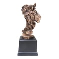 thumbnail image 4 of King Of The Jungle African Lion Pride Bust Bronze Electroplated Figurine Statue, 4 of 7