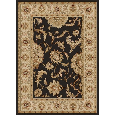 Radici Usa Como Area Rug 1621 Brown Italian Bordered 3 3 x 4 11 Rectangle
