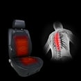 thumbnail image 5 of Massage Seat Cushion with Heat - Extra Memory Foam Support Pad in Neck and Lumbar, 2 Heat Levels, Back Massager Chair Pad for Back, 5 of 8