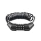 thumbnail image 1 of Combinación De Código De 4 Dígitos Candado De Contraseña De Bicicleta Reiniciable Candado De Cable De Seguridad Ligero Negro Con Cable Espiral Telescópico Para Bicicleta Bicicleta Sweethay OD009609-01, 1 of 6
