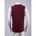 thumbnail image 3 of Manyakai Mens Sleeveless Tank Tops Undershirt Ribbed Knit Gym Workout Muscle Tees Shirt Performance Burgundy XL, 3 of 6