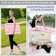 thumbnail image 5 of Set Pilates Reformer JANUA, tabla de pilates con barra de flexiones, color rosa, 5 of 6
