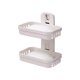 thumbnail image 2 of Multipurpose Kitchen Bathroom Shelf Wall Holders Storage Rack Bathroom Rack Storage Box Strong Adhesive Sticker Shower Rack Shelf - 2 Soap Box- Deals Of The Day Clearance, 2 of 9