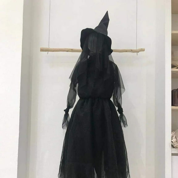 Halloween Decorations Outdoor - 1PC 5FT Light Up Holding Hands Screaming Witches Sound-Activated Sensor with Stakes for Home Outside Yard Lawn Garden Party Props Decoration