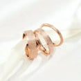 thumbnail image 6 of 2/4/6mm Rose Gold Frosted Stainless Steel Wedding Band Ring Men/Womens Size 4-13, 6 of 8