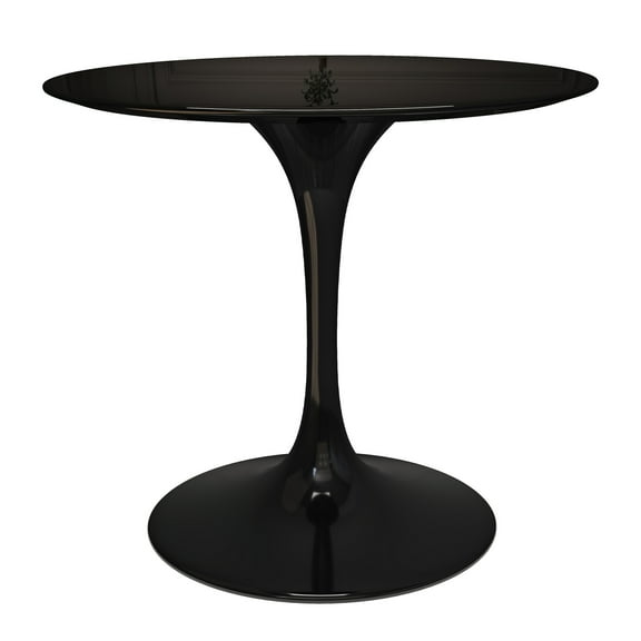 Modholic Tulip 36" Fiberglass Dining Table, Black