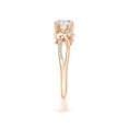 thumbnail image 6 of Angara Natural Diamond Three Stone Engagement Ring in 14K Rose Gold for Women (Size-5.3mm) | April Birthstone Jewelry (Ring Size - 10.5), 6 of 12