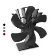 thumbnail image 3 of Ventilador para chimenea con protección contra sobrecalentamiento Estufa de leña Ventilador de calor para hotel en casa, Negro Jumpingount HA007776-01B, 3 of 6