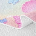thumbnail image 5 of Manfei Blue Ocean Waves Twin Quilt Set,Pink Sand Twin Coverlet Set,2pcs, 5 of 7
