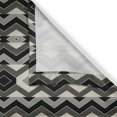 thumbnail image 3 of Ambesonne Geometric Kitchen Curtains, Chevron Zigzags Boho, 55"x39", Charcoal Grey Black, 3 of 3