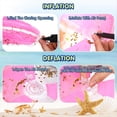 thumbnail image 3 of 2 Uds. Pelotas de Playa Inflables de 16 Pulgadas, Bolas de Piscina de Confeti Dorado para Piscina para Adultos, Fiesta de Cumpleaños de Verano, Rosa, 3 of 5