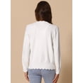 thumbnail image 3 of DARING DIVA Women's Long Sleeve Open Front Knit Cardigan Sweater XS Beige, 3 of 6