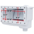 thumbnail image 2 of Rx Clear Wide Mouth Thru-Wall Skimmer for Above Ground Swimming Pools, White, 2 of 6