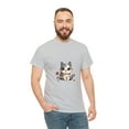 thumbnail image 5 of Chilling Relaxing Settled Kawaii Cute Kitty Unisex Heavy Cotton Tee, 5 of 12