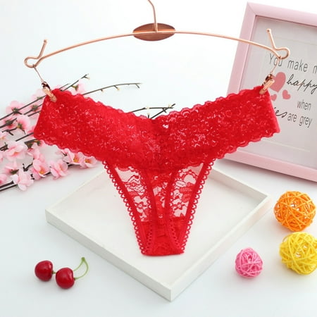 GENGING Women Panties Women s Lace Lingerie Knickers G-string Thongs Panties Underwear Briefs