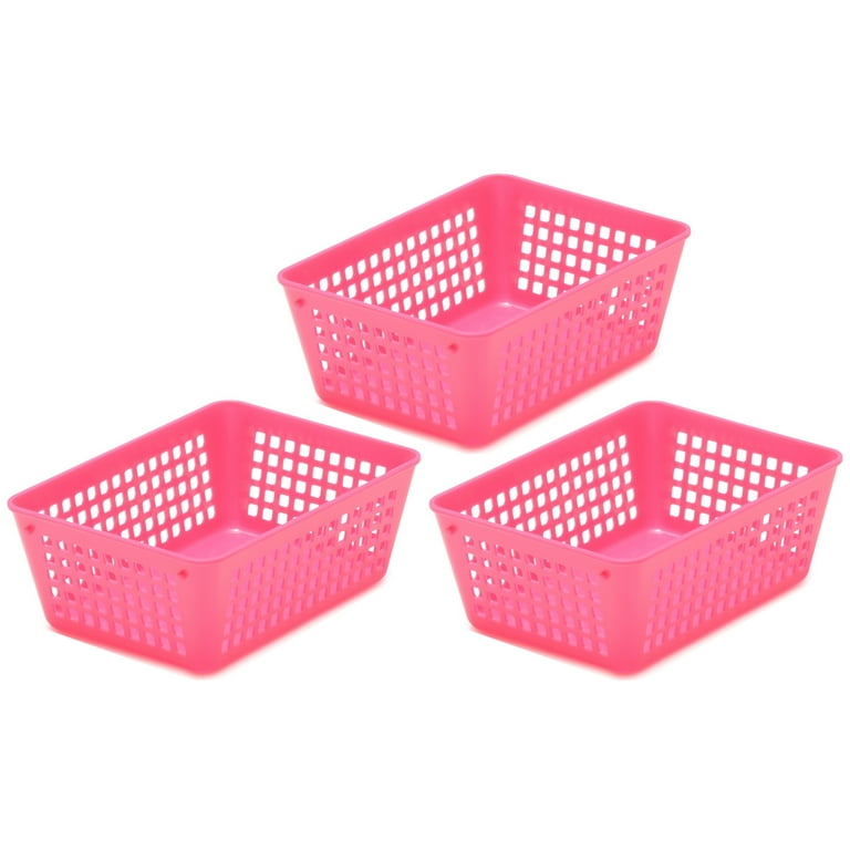  6pcs hamper plastic basket for organizing small plastic  baskets drawer baskets washing basket plastic organizing baskets plastic  trays for organizing pp storage grocery basket