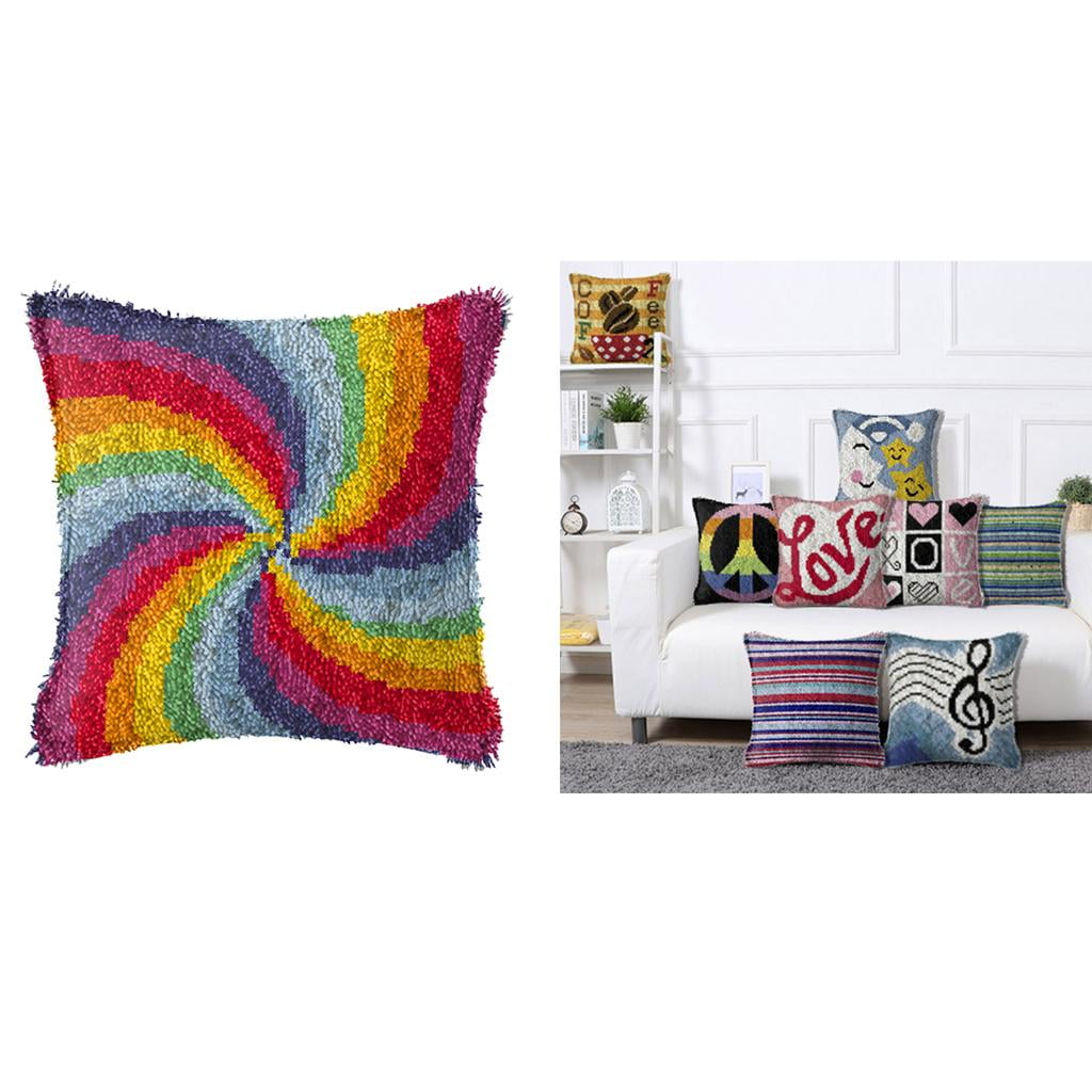 Latch Hook Kits Rug Carpet Making Cushion Pillow Needlework Embroidery