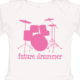 thumbnail image 4 of Inktastic Future Drummer Girls Girls Long Sleeve Baby Bodysuit, 4 of 5