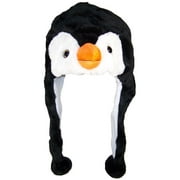 Plush Fleece Animal Hat PENGUIN Ear Flaps cute warm US SELLER ski beanie