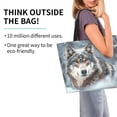 thumbnail image 2 of Fotbe Majestic Snowy Wolf Bolsa Tote Estética de Lona con Estampado para Mujer - Bolsa Reutilizable de Hombro Casual para Vacaciones, Compras, Trabajo y Gimnasio, 2 of 8