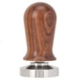 thumbnail image 4 of Domqga Coffee Pressing Tool,Wooden Handle Stainless Steel Flat Base Coffee Tamper Pressing Tool, Coffee Tool, 4 of 8